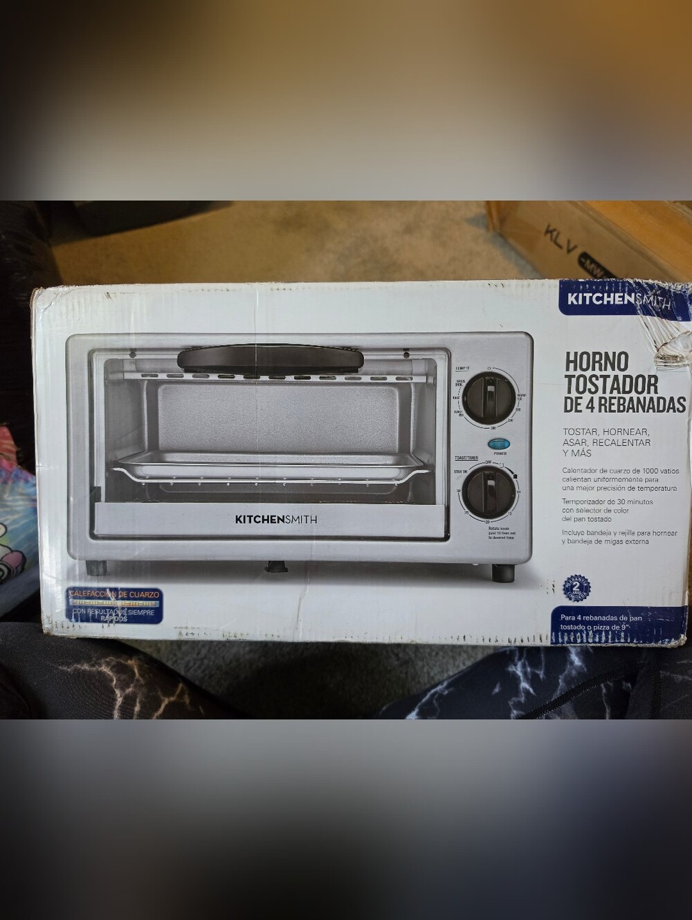 KitchenSmith 4 Slice Toaster Oven - Picture 2 of 6